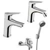 JACUZZI - RUBINETTERIA Set lavabo e bidet con scarico e miscelatore vasca cromo Eazy II di Jacuzzi - Rubinetteria