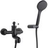 JACUZZI - RUBINETTERIA Miscelatore esterno vasca o doccia collezione BRERA di Jacuzzi - Rubinetteria nero opaco e bianco