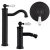 JACUZZI - RUBINETTERIA Set miscelatori lavabo bidet e incasso doccia Jacuzzi - Rubinetteria serie BRERA nero opaco e bianco