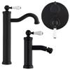 JACUZZI - RUBINETTERIA Set lavabo bidet incasso doccia con deviatore Jacuzzi - Rubinetteria BRERA nero e bianco per piletta click clack
