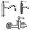 JACUZZI - RUBINETTERIA Set miscelatore lavabo bidet e esterno doccia Jacuzzi - Rubinetteria BRERA cromo e bianco