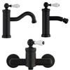 JACUZZI - RUBINETTERIA Set miscelatori lavabo bidet esterno doccia nero opaco e bianco Jacuzzi - Rubinetteria BRERA