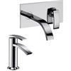 JACUZZI - RUBINETTERIA Coppia miscelatori lavabo a parete e bidet serie Ray Jacuzzi - Rubinetteria arredo bagno