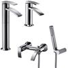 JACUZZI - RUBINETTERIA Set miscelatori lavabo alto bidet e vasca serie Ray Jacuzzi - Rubinetteria arredo bagno