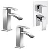 JACUZZI - RUBINETTERIA Set miscelatori lavabo bidet e incasso doccia con deviatore Glint di Jacuzzi - Rubinetteria