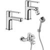 JACUZZI - RUBINETTERIA Lavabo bidet e vasca con doccino in ottone cromato energy saving Opalia Jacuzzi- Rubinetteria