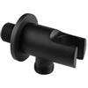 JACUZZI - RUBINETTERIA Supporto a muro con presa in ottone con finitura nero opaco Jacuzzi - Rubinetteria