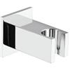 JACUZZI - RUBINETTERIA Supporto quadrato cromato per doccetta a muro Jacuzzi - Rubinetteria