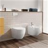DEGHI Sanitari sospesi rimless ceramica Volga risciacquo integrale con copriwc softclose