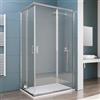 DEGHI Box doccia 70x120 cm angolare scorrevole con vetro trasparente e profilo cromo 200h - Skin