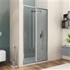 DEGHI Box doccia nicchia 115 cm scorrevole con vetro trasparente e profilo cromo 200h - Skin