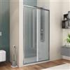 DEGHI Box doccia nicchia 125 cm scorrevole con vetro stampato e profilo cromo 200h - Skin