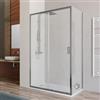 DEGHI Box doccia 75x135 cm scorrevole con vetro trasparente e profilo cromo 200h - Skin