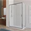DEGHI Box doccia 75x140 cm scorrevole con vetro stampato e profilo cromo 200h - Skin