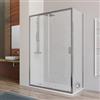 DEGHI Box doccia 75x140 cm scorrevole con vetro trasparente e profilo cromo 200h - Skin