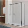 DEGHI Box doccia 75x150 cm doppio scorrevole con vetro stampato e profilo cromo 200h - Skin