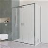 DEGHI Box doccia 90x160 cm doppio scorrevole con vetro trasparente e profilo cromo 200h - Skin