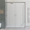 DEGHI Box doccia 90x170 cm doppio scorrevole con vetro stampato e profilo cromo 200h - Skin