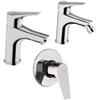 JACUZZI - RUBINETTERIA Set lavabo e bidet con scarico e incasso doccia cromo - Jacuzzi - Rubinetteria Eazy