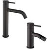 JACUZZI - RUBINETTERIA Set miscelatori lavabo alto + bidet nero opaco Gun di Jacuzzi - Rubinetteria