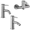 JACUZZI - RUBINETTERIA Set miscelatori lavabo + bidet + esterno doccia finitura satinata Gun di Jacuzzi - Rubinetteria