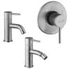 JACUZZI - RUBINETTERIA Set miscelatori lavabo + bidet + doccia finitura satinata Gun di Jacuzzi - Rubinetteria