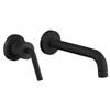 JACUZZI - RUBINETTERIA Miscelatore lavabo a parete due fori nero opaco Lumos di Jacuzzi - Rubinetteria