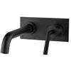 JACUZZI - RUBINETTERIA Miscelatore lavabo a parete con piastra nero opaco Lumos di Jacuzzi - Rubinetteria