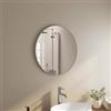 DEGHI Specchio bagno 60 cm con cornice in alluminio spazzolato - Talas