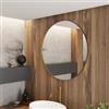 DEGHI Specchio bagno 75 cm con cornice in alluminio bronzo - Talas