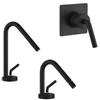 JACUZZI - RUBINETTERIA Set miscelatori lavabo + bidet + doccia incasso nero opaco Lumos di Jacuzzi - Rubinetteria
