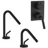 JACUZZI - RUBINETTERIA Set miscelatori lavabo + bidet + doccia incasso 2 vie nero opaco Lumos di Jacuzzi - Rubinetteria