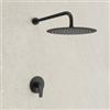 JACUZZI - RUBINETTERIA Set doccia incasso con braccio 40 cm e soffione 30 cm nero opaco Inca di Jacuzzi - Rubinetteria