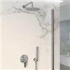 JACUZZI - RUBINETTERIA Composizione doccia Jacuzzi - Rubinetteria Inca con braccio soffione doccino e miscelatore con deviatore