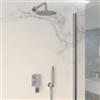 JACUZZI - RUBINETTERIA Composizione doccia Jacuzzi - Rubinetteria Plaza con braccio soffione doccino e miscelatore con deviatore