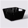 DEGHI Cesto contenitore 31x15h cm in cotone nero
