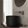 VITRA Lavabo d'appoggio 45,5x25 h cm nero opaco - Capital