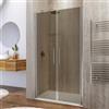 DEGHI Box doccia nicchia 115 cm saloon con vetro anticalcare bronzato e profilo cromo 195h - Lost