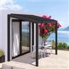 DEGHI Pergola bioclimatica 3x2 m con tetto a lamelle regolabili in alluminio antracite - Enea Vertex