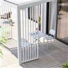 DEGHI Modulo decorativo a listelli verticali per lato 3 m gazebo o pergola in alluminio bianco - Enea Vertex