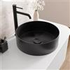 VITRA Lavabo d'appoggio 40 cm in acciaio inox nero - Glered