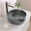 VITRA Lavabo d'appoggio 40 cm in acciaio inox cannettato cromo - Glered