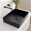 VITRA Lavabo d'appoggio 47x36 cm in acciaio inox nero - Glered
