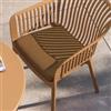 DEGHI Cuscino da esterno per sedia 42x41 cm in tessuto olefin cappuccino - Taiger