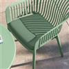 DEGHI Cuscino da esterno per sedia 42x41 cm in tessuto olefin verde giada - Taiger