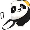 CNTDBU Panda - Custodia per pagaia in neoprene con tasca a rete, moschettone per borsa da palestra