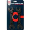 Optio Cycle Chiavi a Cono Bicicletta Set 13-16 mm - Chiavi Piatte Bici per Regolazione Mozzi e Coni | Chiave per Coni Bici | Cone Wrench Set per Manutenzione Ruota, MTB e Strada