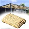 Generico Rete Mimetica Sabbia 2x3m 3x4m 4x6m Rete di Ombreggiatura Esterna, 210D Oxford Camouflage Militare per Giardino, Campeggio, Caccia, Protezione Solare E Privacy(3x3m)