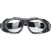 TOPINCN Occhiali Sportivi Occhiali Protettivi Durevoli per attività All'aperto Sci Basket Calcio con Fascia Regolabile per Corsa Ed Escursionismo - Materiale PC (BLACK)