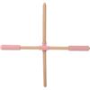 Chatonshen Barra per 2 Pezzi per L'apertura delle Spalle, Modellamento del Corpo, Allenamento in Legno per La Correzione della Postura, Esercizi D, 70 Cm con Cotone